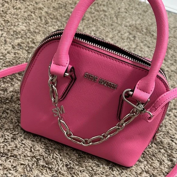 Steve Madden mini hot pink purse